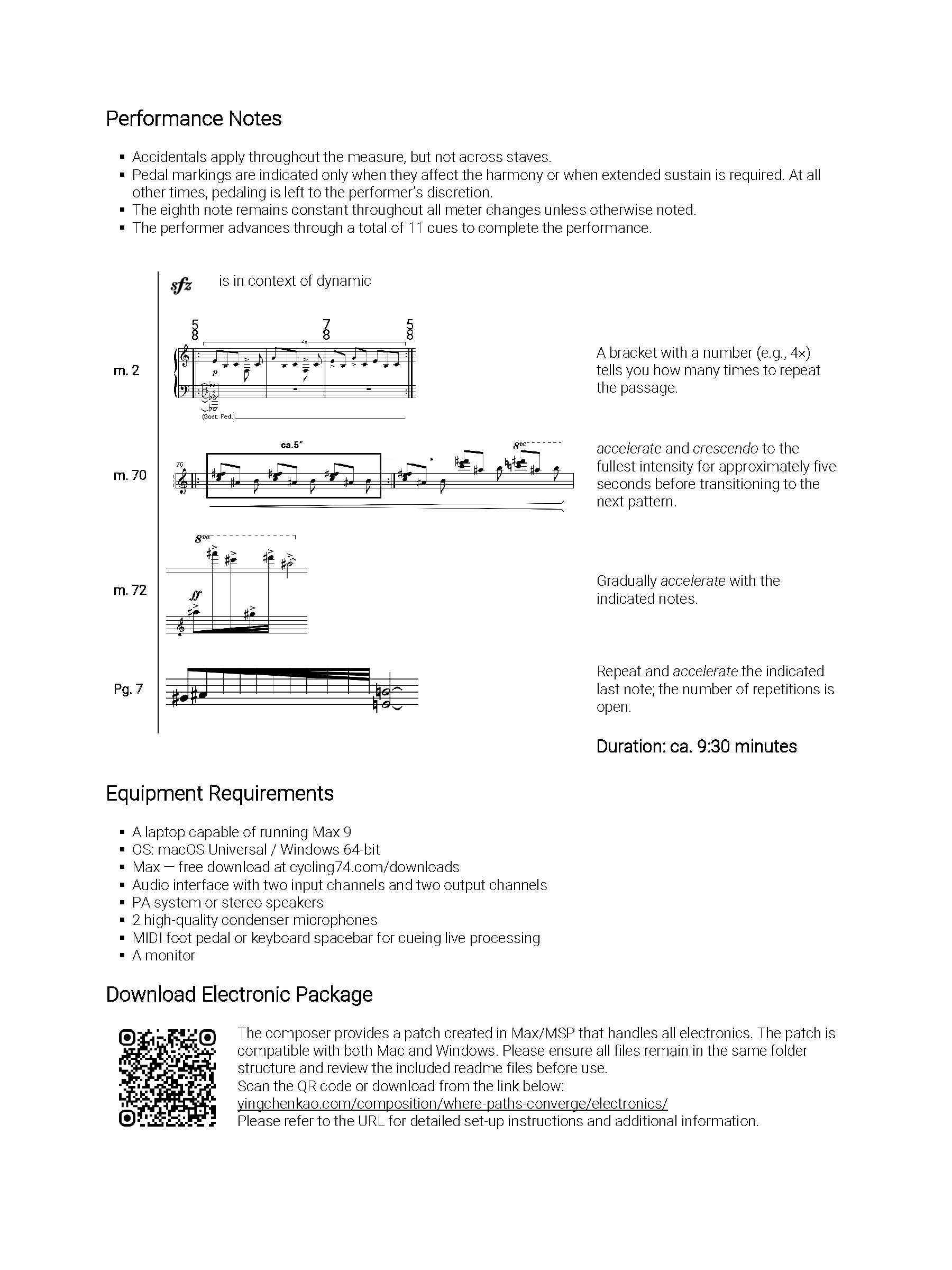 Ying-Chen Kao: Where Paths Converge Score Preview